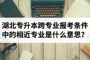 湖北省普通專升本跨專業(yè)報(bào)考條件中的“相近專業(yè)”是什么意思？