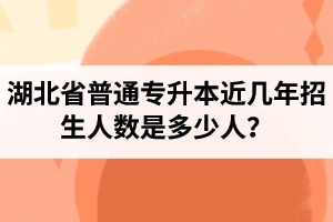 湖北省普通專升本近幾年招生人數(shù)是多少人？工作和升本怎么選擇比較好？