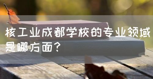 核工業(yè)成都學(xué)校的專業(yè)領(lǐng)域是哪方面？(圖1)