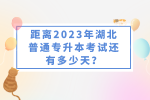 距離2023年湖北普通專升本考試還有多少天？